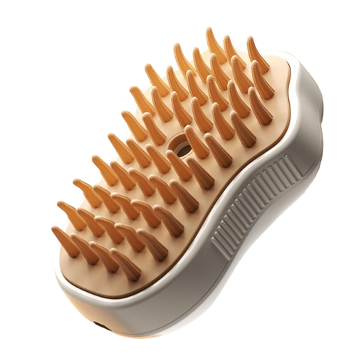 Cepillo a Vapor 3 en 1 para Mascotas, Eléctrico con Spray, Masaje y Eliminación de Pelo