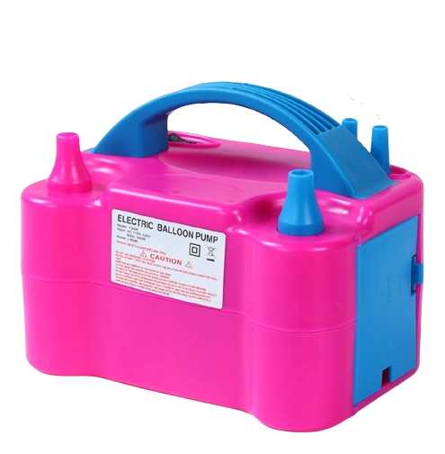 Bomba Eléctrica Inflable de Globos, Doble Boquilla de Alta Presión Portátil