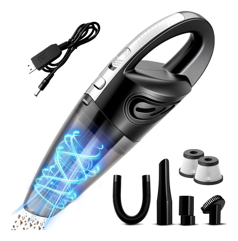 Aspiradora de Mano Portátil Inalámbrica, Para Auto y Hogar