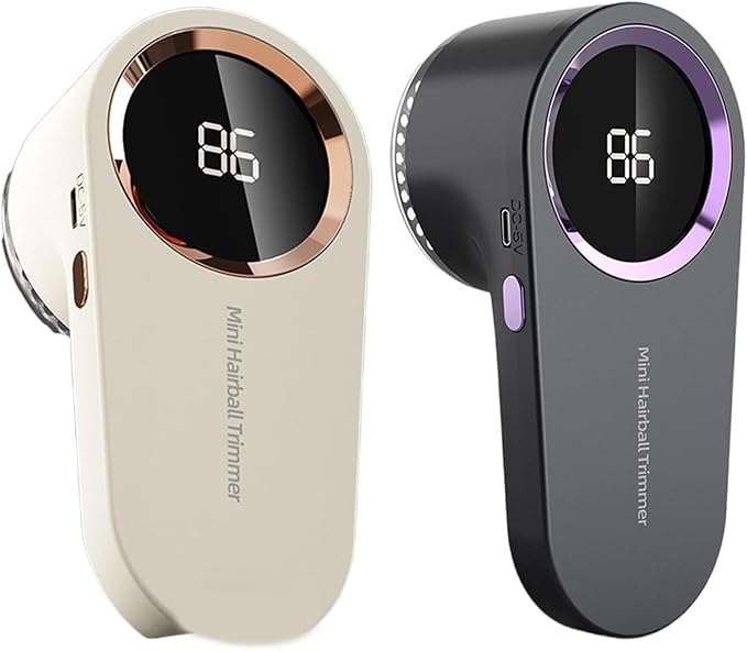 Removedor de Pelusa Digital LED, Quitapelusas Eléctrico Recargable para Ropa y Tejidos