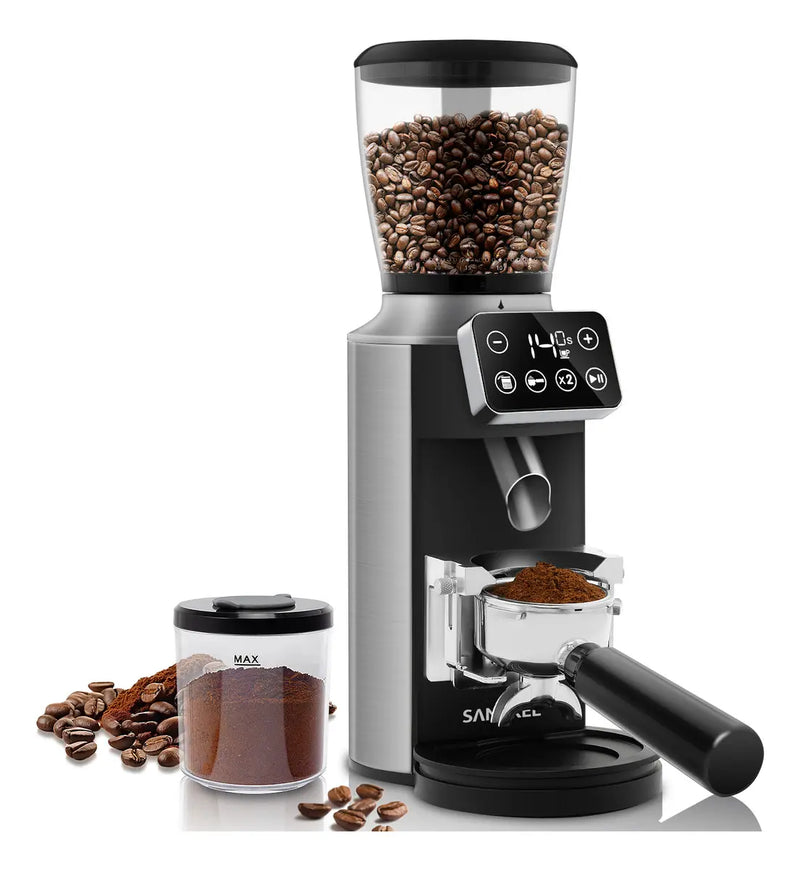Molinillo de Café Eléctrico SANGKEE para Espresso y Granos de Café