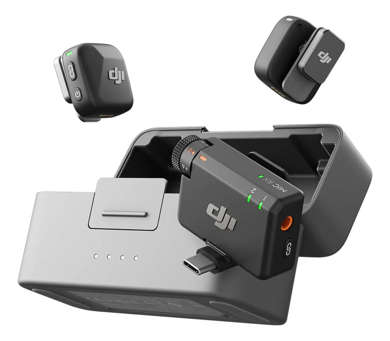 DJI Mic Mini 2 Micrófono Inalámbrico, 1Tx + 1Rx, Audio Profesional, Cancelación de Ruido