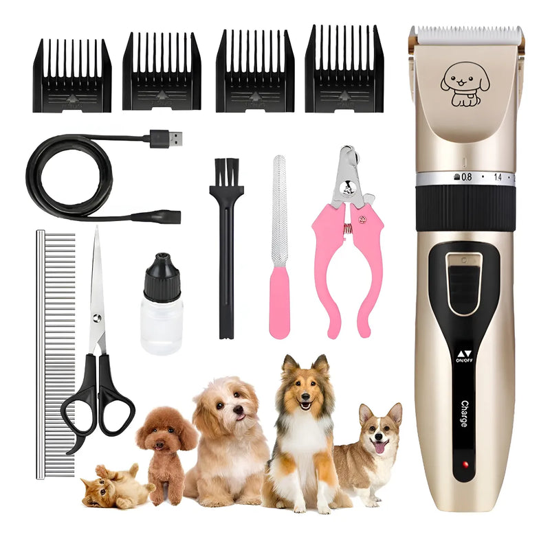 Kidomy Máquina para Cortar Pelo de Mascotas, Rasuradora Profesional para Perros y Gatos