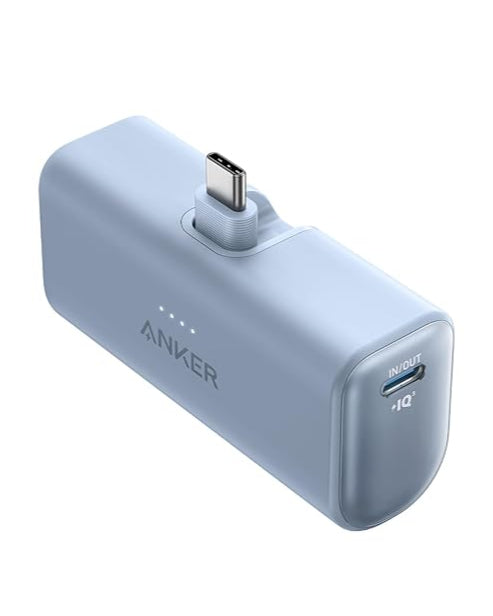 Anker Nano Power Bank 5000 mAh con Conector USB-C Plegable y Carga Rápida 22.5W