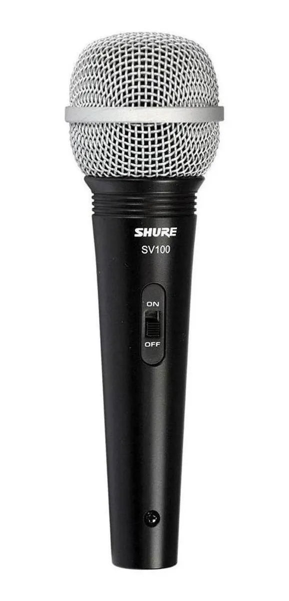 Micrófono Shure SV100, Dinámico XLR a 1/4”, Ideal para Voz y Karaoke