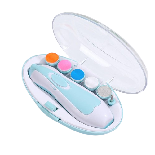 Cortauñas Eléctrico para Bebé 6 en 1, Lima Suave y Set de Manicura Infantil