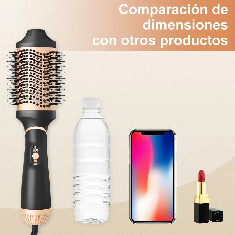 Cepillo Moldeador 4 en 1, Alacia, Riza, Seca y Peina
