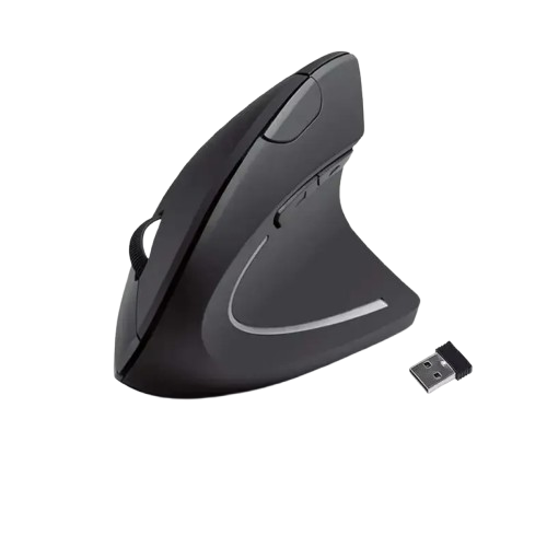 Mouse Inalámbrico Ergonómico Vertical de 2,4 GHz, 6 Botones para Ordenador Portátil