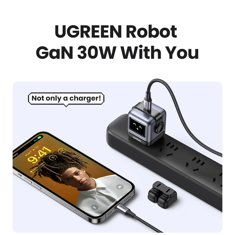 Ugreen Nexode Robot Cargador Rápido GaN de 30W USB-C