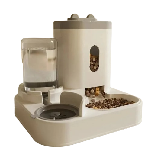 Automatic Feeder for Dogs and Cats, Bowl with Water Fountain 2Lt