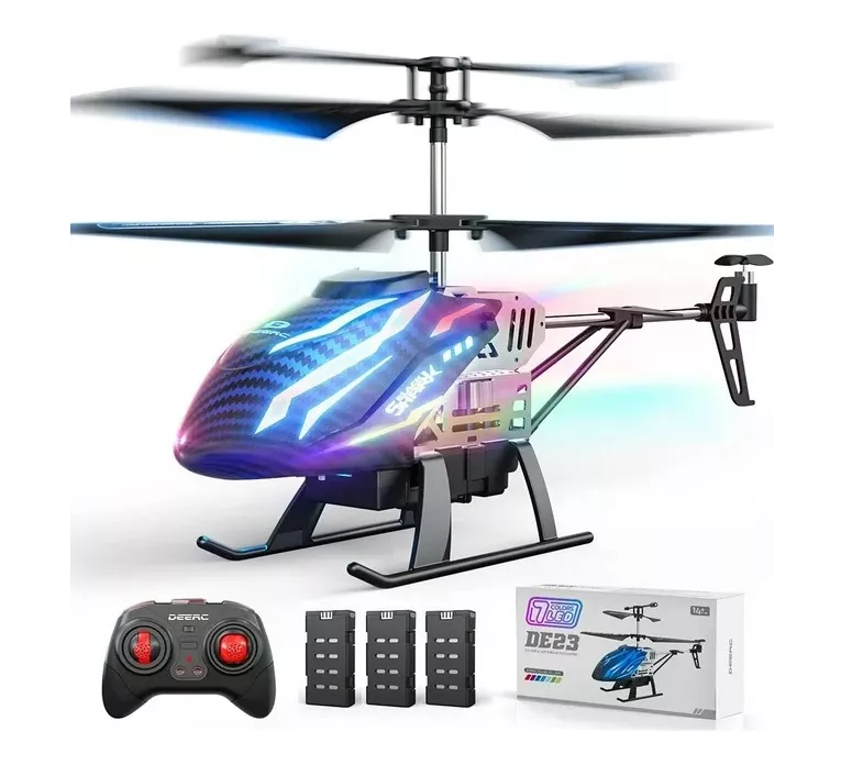 Remote Control Helicopter with 3 Batteries and LED Lights
