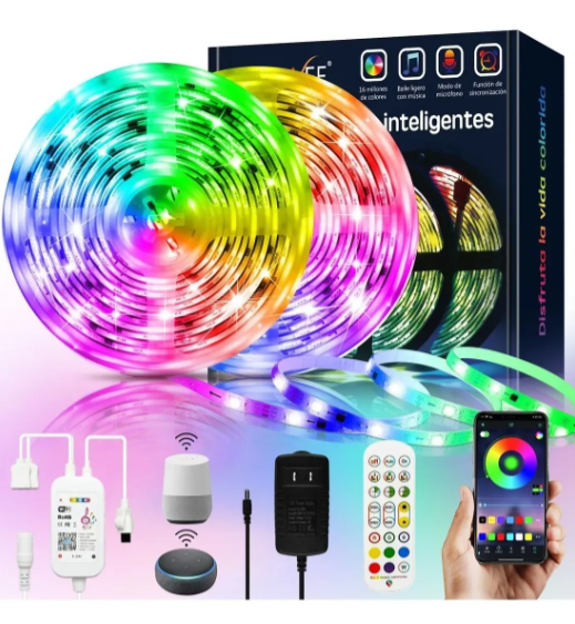 RGB LED Light Strips 20 Meters Wi-Fi Alexa App Control