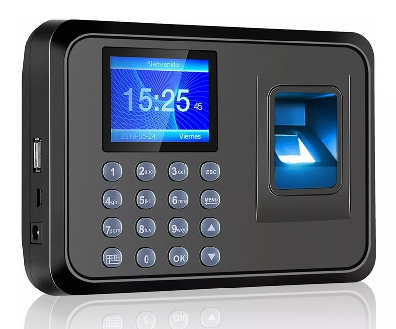 Reloj Checador con Huella Digital Pantalla LCD