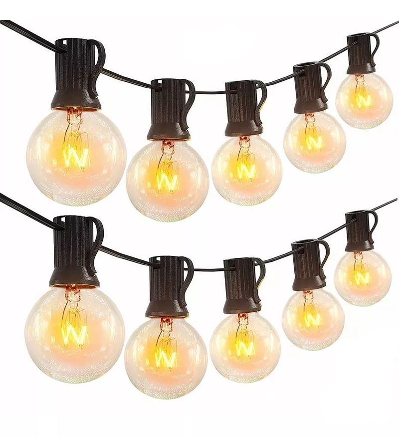 50+4 Spotlight String Lights, Waterproof, 25m