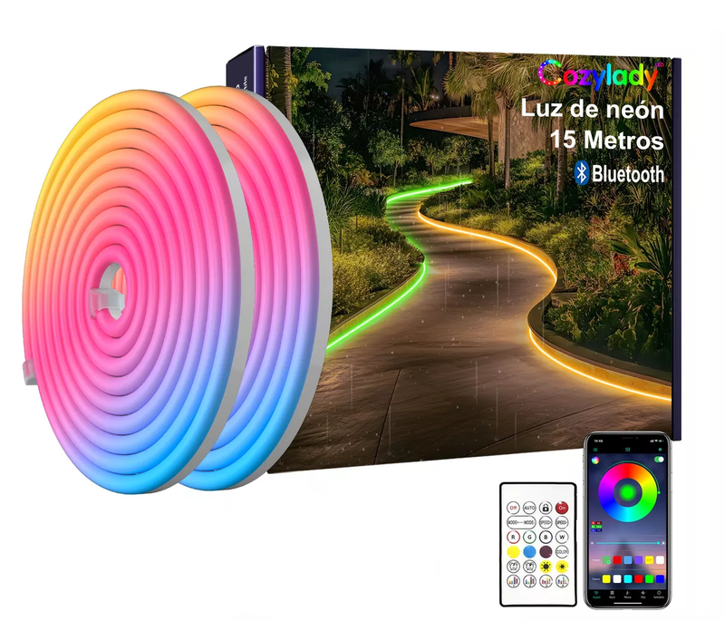 15m Waterproof Bluetooth Flexible LED Neon Light Strips
