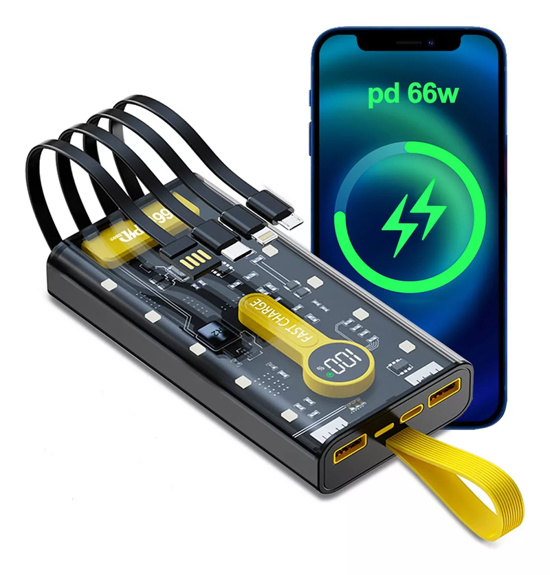 20000mAh Portable Power Bank Fast Charging 66W