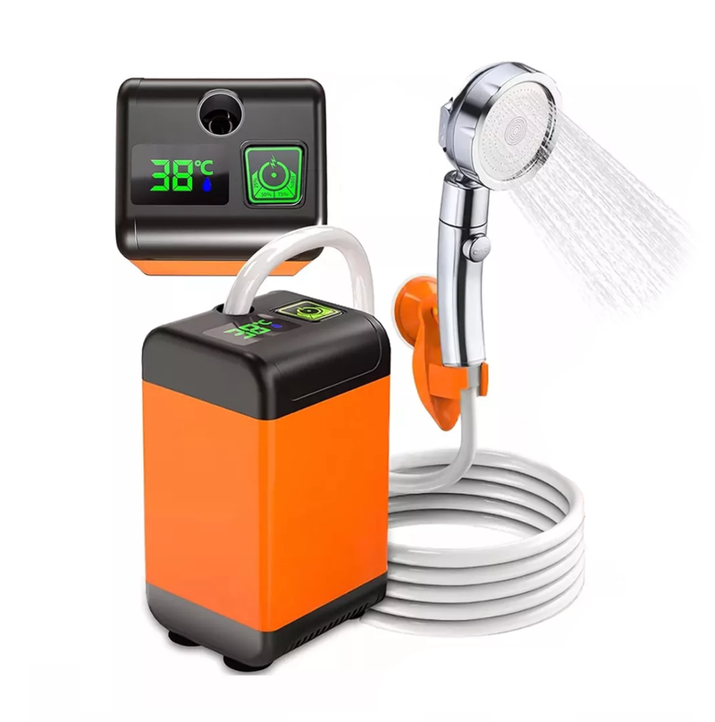 Ducha Eléctrica Portatil Recargable con Pantalla Digital