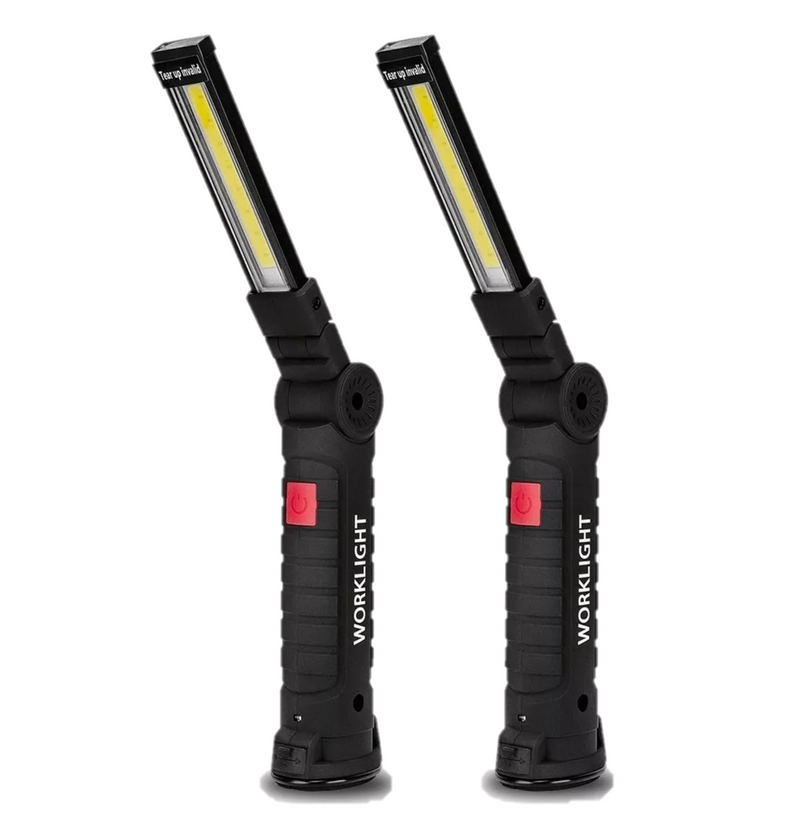 2 Pack Foldable Rechargeable LED Work Lights