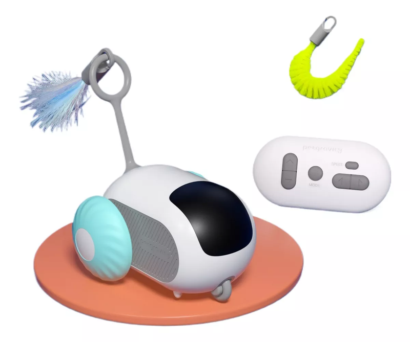 Juguete Inteligente para Gatos Cochecito a Control Remoto