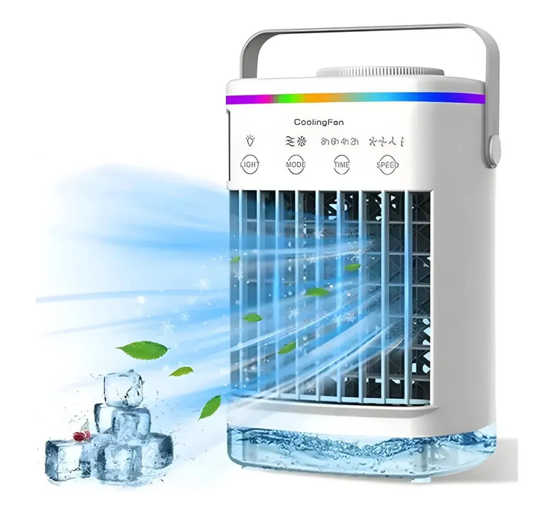 Mini Enfriador de Aire Portátil USB de 700ml color Blanco