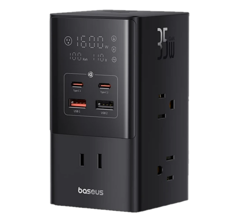 Baseus 7-in-1 Fast Charging Station with Digital Display 35W