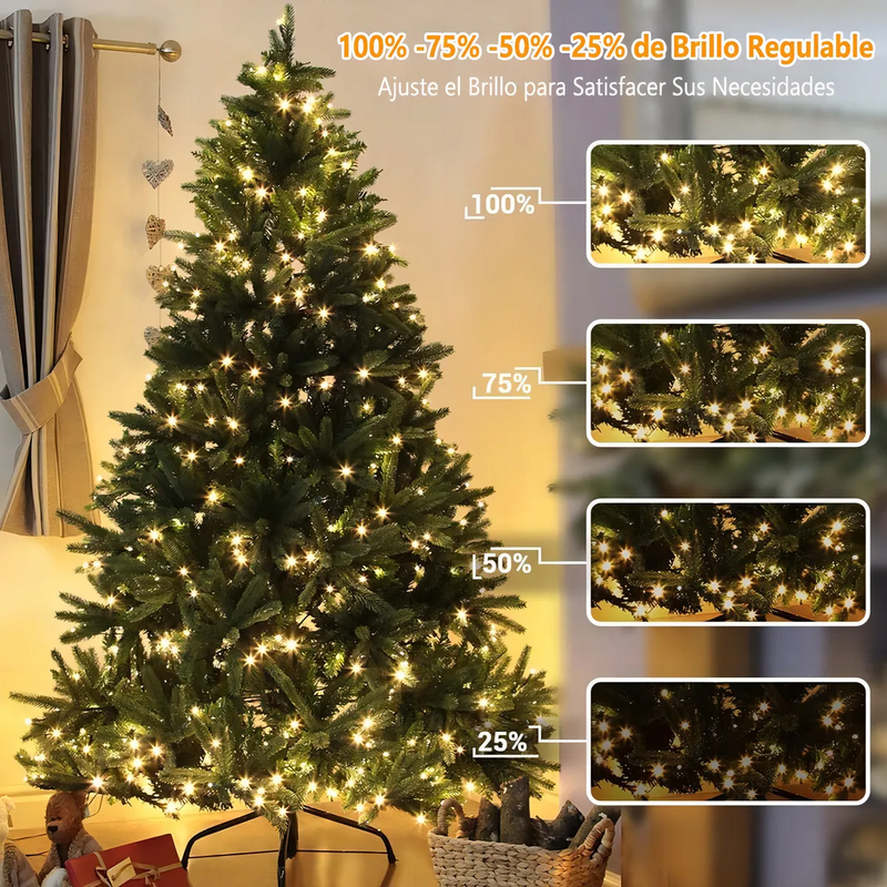 Guirnalda de Luces Navideña 20m 200 LEDS 11 Modos Exterior Impermeable