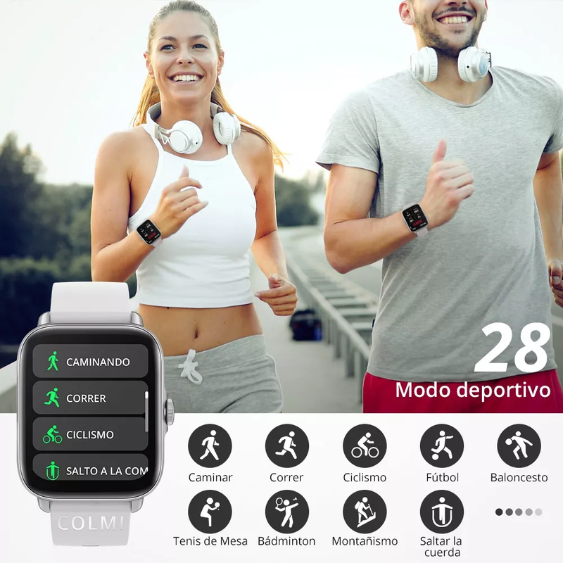 Smartwatch Colmi P28 Plus con Pantalla Táctil de 1,69"