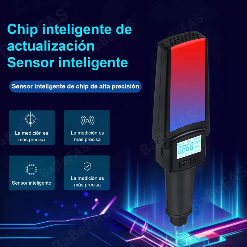 Alcoholímetro de Alta Precisión con Pantalla Digital MR803