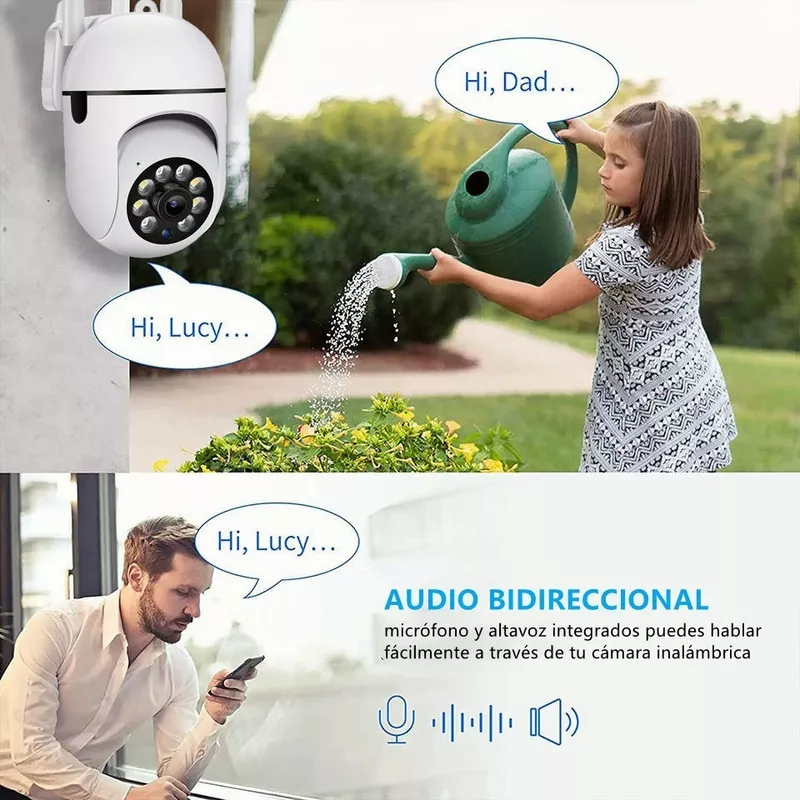 Cámaras de Seguridad Wifi HD 1080P 2 Piezas