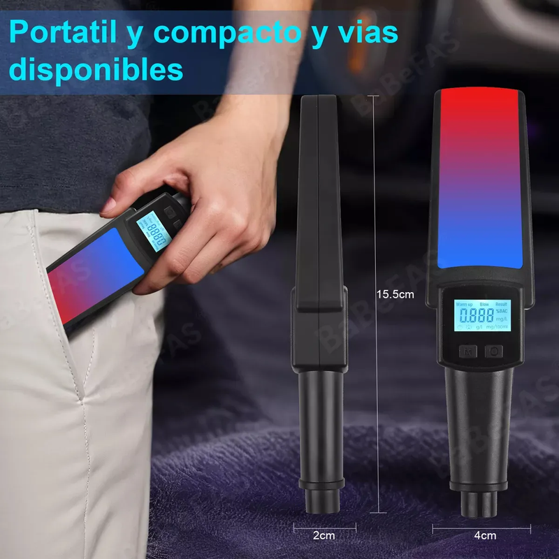 Alcoholímetro de Alta Precisión con Pantalla Digital MR803