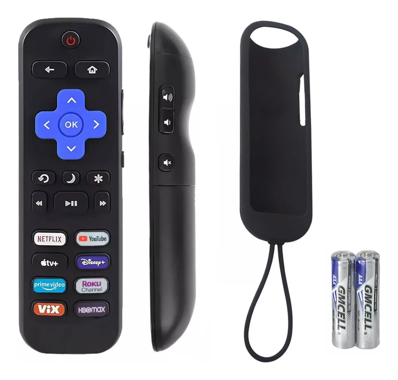 Control Remoto para Roku Hisense TCL RCA Sanyo Atvio con 8 Teclas de Acceso Rápido