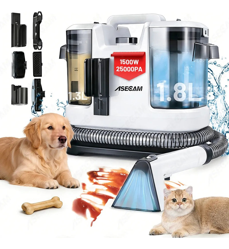Aspiradora Portátil 25kpa 3.1l Para Alfombras y Tapicería 1500w
