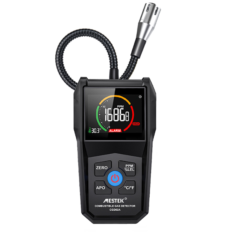 Detector de Fugas de Gas Mestek con Sonda y Pantalla LCD