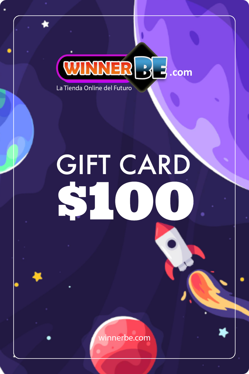 Gift Cards (Edición Espacial) desde $100 MXN hasta $5,000 MXN