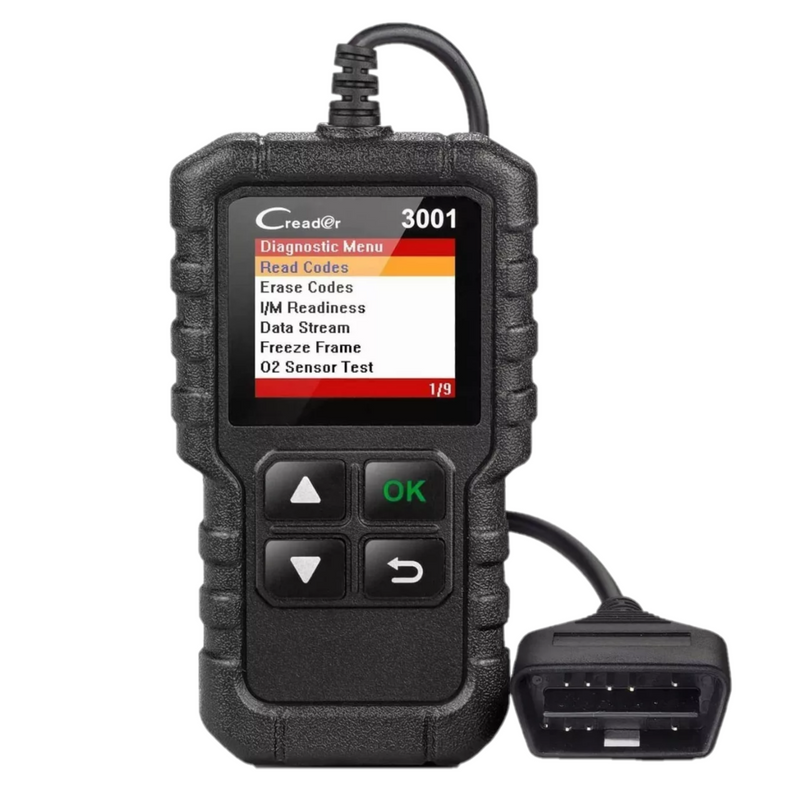Escáner Automotriz OBD2 Creader 3001 Motor Multimarca