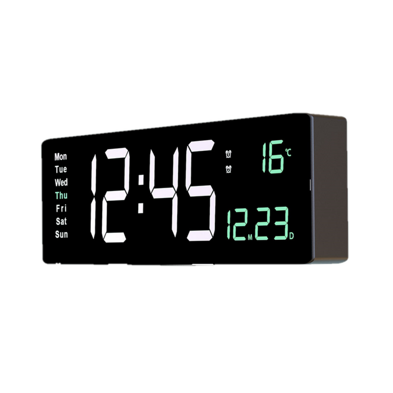 Digital Wall Clock with LED Display