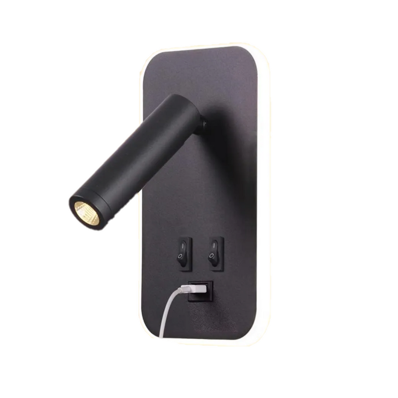 LED Wall Lamp with USB Port