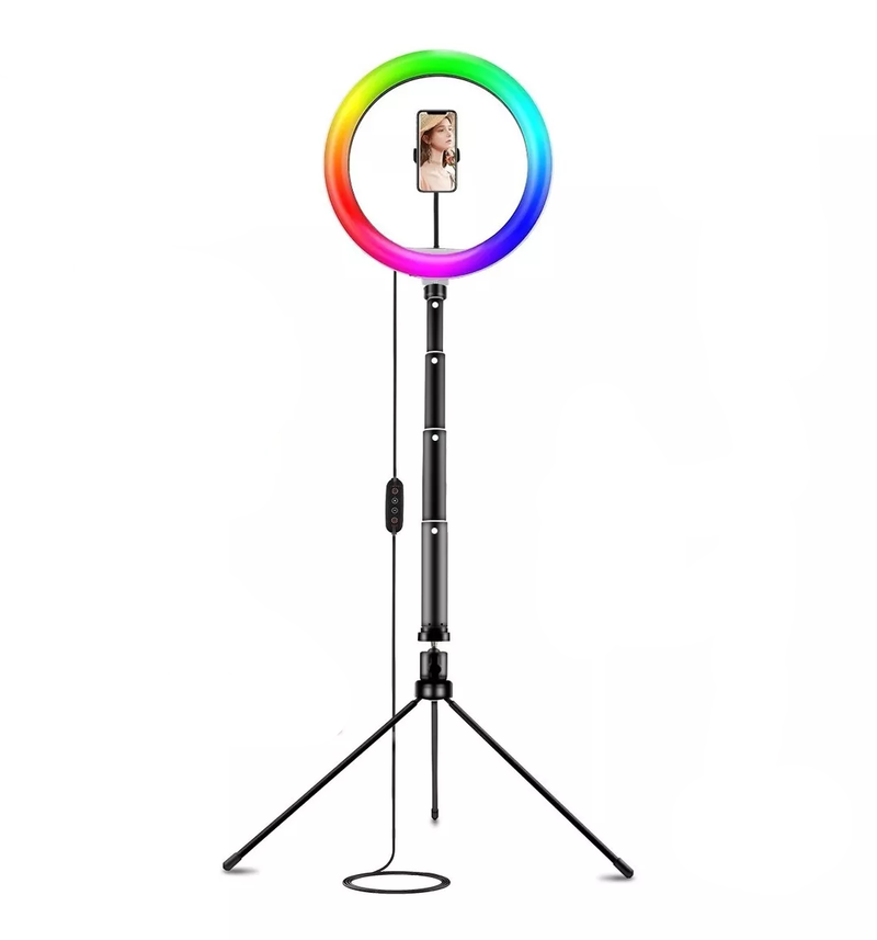 LED Ring Light Professional Lighting with RGB Tripod
