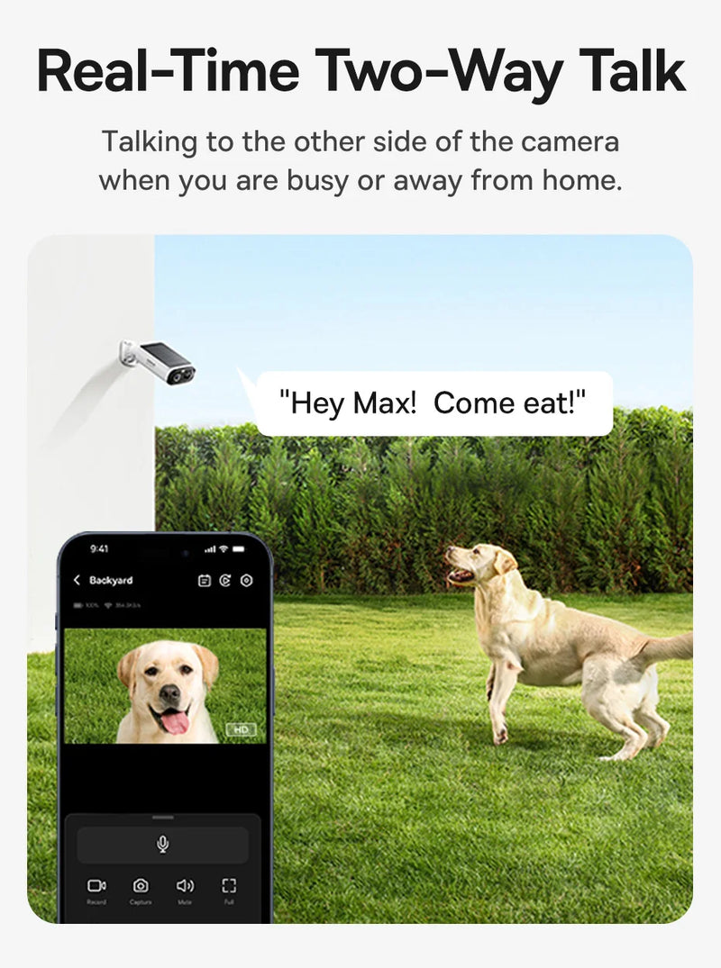 Cámara de Seguridad Solar para Exteriores Baseus Security S1 Lite 2K