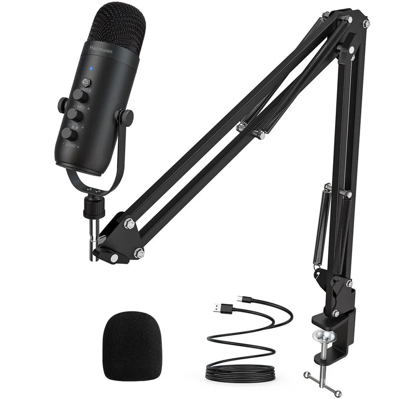 Cardioid Condenser Microphone Kit with Boom Arm
