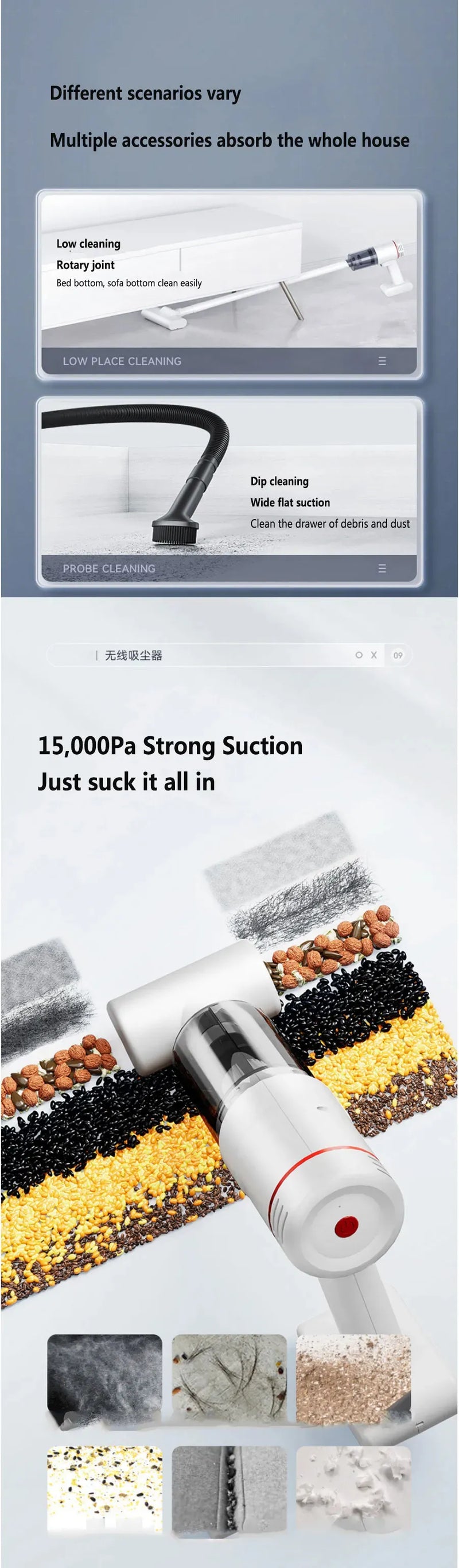 Aspiradora Inalámbrica de Mano Xiaomi 95000Pa