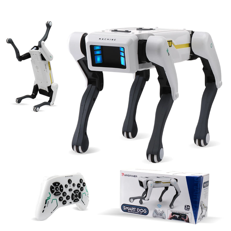 Robot Perro Inteligente RC, Control por Voz, App y Programación
