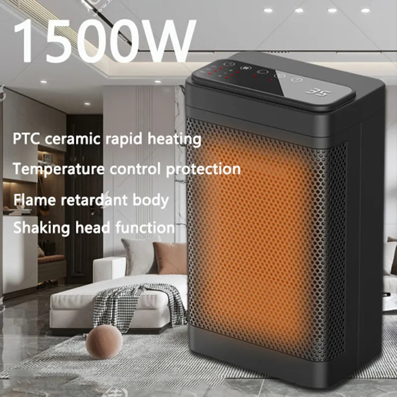 Mini Calentador PTC de Mesa de 1500W para el Hogar