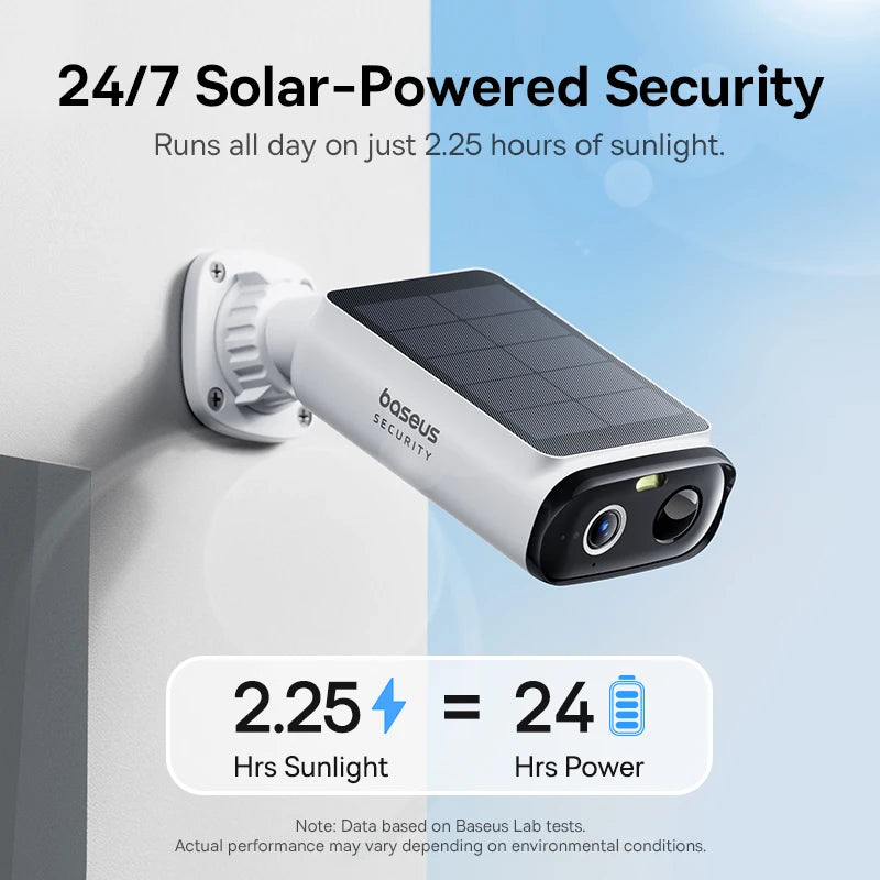 Cámara de Seguridad Solar para Exteriores Baseus Security S1 Lite 2K