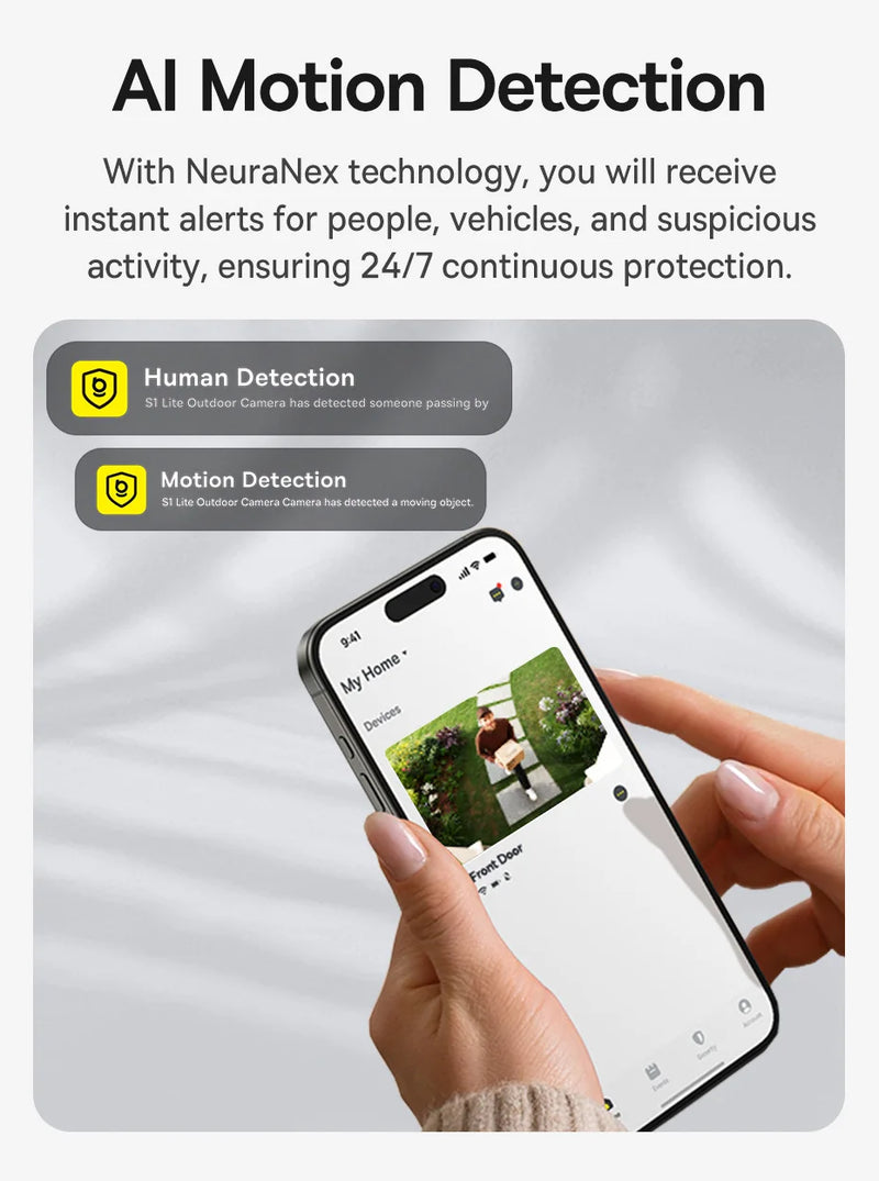 Cámara de Seguridad Solar para Exteriores Baseus Security S1 Lite 2K