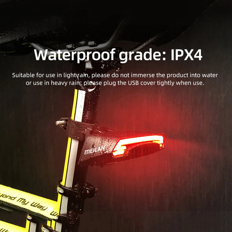 Luz LED para Bicicleta MEILAN X5 con Control Remoto Inalámbrico IPX4