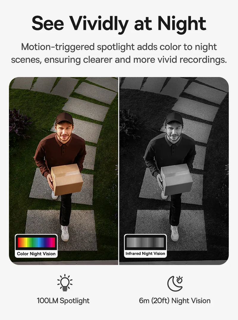Cámara de Seguridad Solar para Exteriores Baseus Security S1 Lite 2K