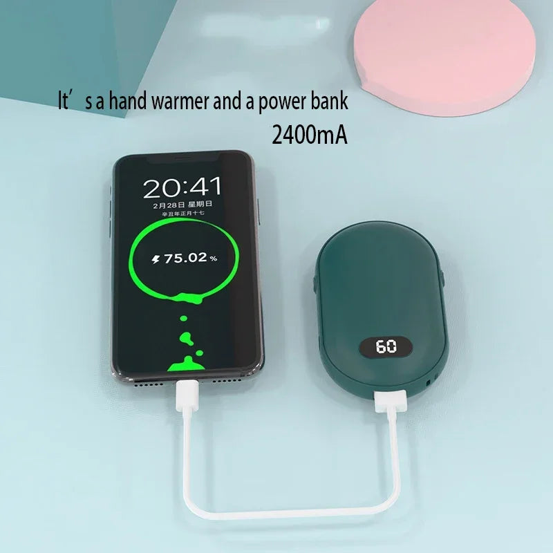 Calentador de Manos USB/Banco de Energía Portátil