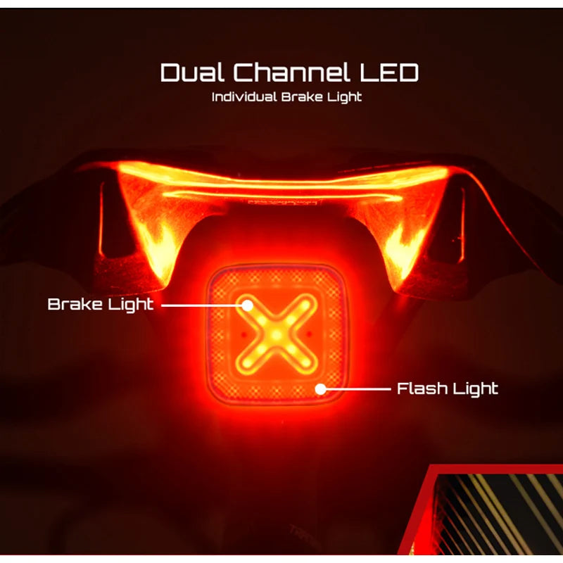 Luz LED Trasera Ultra Brillante Inteligente Enfitnix Cubelite III IPX6