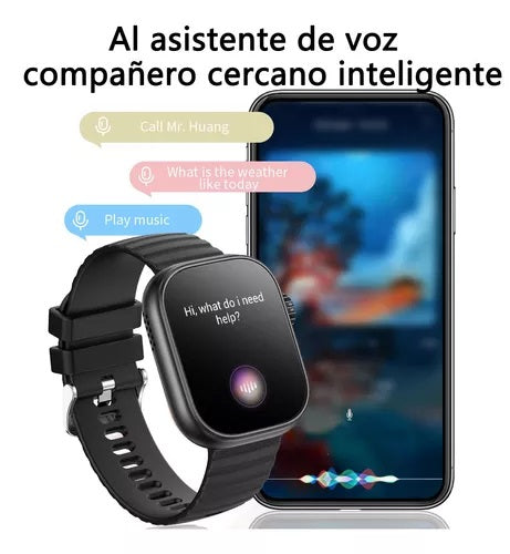 Smartwatch con Linterna LED y Pantalla HD de 2,01" Impermeable